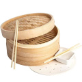 Bamboo Steamer Gift Set Food Container for Dumpling